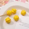 Color Macarrón Cuentas Acrílicas de Helado Llavero Colgante Hecho a Mano Accesorios Cadena para Teléfono Móvil Material