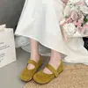 Sapatos Mary Jane Versáteis Estilo Mori 2025 Outono Novidades Solado Macio Vermelho Retro Velcro Sapatos Individuais Artísticos