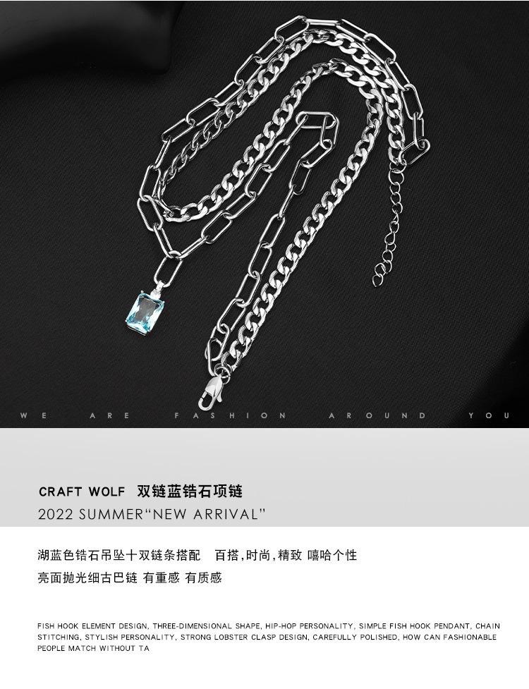 DWX1006-双链蓝锆石项链-狼_02.jpg