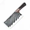 Cuchillo de cocina de doble uso para cortar carne, hueso y rebanar, súper rápido y afilado, cuchillo especial de chef de acero inoxidable.