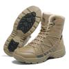 Otoño e Invierno Nuevos Zapatos de Senderismo de Caña Alta Aterciopelados Gruesos Botas de Nieve Largas para Exterior Talla Grande Botas de Nieve