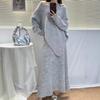 Ph52830 Damei Ai Yuan Otoño 2025 Nuevo Conjunto de Suéter Pulóver con Flor Tridimensional + Falda para Mujer