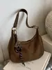 Fabricante Transfronteiriço 2025 Nova Bolsa de Grande Capacidade Feminina Comércio Exterior Novo Estilo Retrô Outono e Inverno Bolsa de Ombro Única Transversal