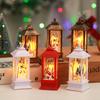 Adornos navideños, lámpara de viento navideña, candelabro, luz de noche, lámpara de viento con llama, decoración de Papá Noel, regalos de Navidad.