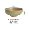 Tigela de arroz de cerâmica grossa transfronteiriça louça japonesa de alta qualidade conjunto de mesa tigela de arroz e sopa doméstica tigela de tempero sobremesa tigela de cerâmica comercial