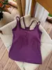 Top sin espalda estilo deseo puro para primavera y verano con almohadillas en el pecho, corte ajustado, se puede usar solo o como capa interior, top sin mangas con doble tirante en la espalda