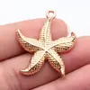39x34mm 6.1g Multicolores Accesorios para Joyería DIY Venta Caliente Transfronteriza Fabricante Mayorista Colgante de Estrella de Mar