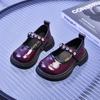 Sapatos de Couro Infantis Estilo College com Strass, Sapatos para Apresentação Estudantil, Sapatilhas de Couro para Crianças Pequenas, Sapatos de Dança para Meninas Primavera 2026