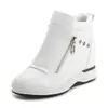 Zapatos para Mujer con Aumento Interno de Altura 2026 Nuevos Zapatos Casuales de Primavera y Verano Estilo Coreano Cuña Tenis Blancos Zapatos Individuales para Mujer 8cm Zapatos Deportivos de Moda