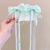 Pinza para el pelo con lazo de cinta de super hada para niños, tocado trenzado estilo chino para bebé, horquilla de estilo antiguo hanfu para niña, accesorios para el cabello
