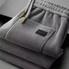 Pantalones Largos Elásticos de Pierna Ancha Versátiles Clásicos Atemporales para Hombre Moda para Adolescentes Deportivos Casuales Holgados de Otoño para Hombre