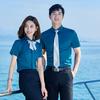 Camisa de fibra de bambú para hombre y mujer, ropa de trabajo para exposición de funcionario público, logo bordado, ropa formal, ropa de trabajo profesional para recepción, verano