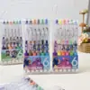 Nuevo Lápiz de Dibujos Animados Lindo Labubu con Purpurina Marcador de Llaves para Estudiantes Resaltador Marcador Stitch Resaltador