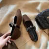 Zapatos planos elegantes estilo Grapema con estampado de leopardo para mujer, modelo nuevo 2026, punta cuadrada con tira de pedrería en forma de corazón, zapatos Mary Jane bajos