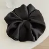 Estilo Coreano Oversize Elegante Temperamento Color Sólido Satén Goma para el Pelo Versátil de Alta Calidad Sujetador de Cola de Caballo Flor de Pelo Accesorio para el Cabello para Mujeres