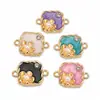 Pingente de flor de pérola que pinga óleo para colar pulseira DIY acessório peças de joia direto do fabricante, disponível para pedidos mistos e vendas transfronteiriças