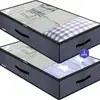 Amazon Saco Organizador Dobrável para Cobertor de Quilt Não Tecido Debaixo da Cama Guarda-roupa Roupas à Prova de Poeira e Umidade
