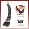 Peluca de Trenza de Boxeadora para Mujer, Cabello Trenzado de Seis Hilos, Imitación de Cabello Humano Real, Trenzas Largas, Estilo Dulce y Fresco de Chica, Peluca de Rastas