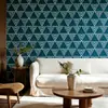 Adesivos Geométricos Minimalistas de Luxo Leve Adesivos de Parede Autoadesivos Decoração de Parede de Fundo para Quarto Próximo à Cama Papel de Parede para Renovação de Móveis