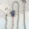 2026 Brinquedo de Pelúcia de Rato Fofo e Adorável com Tema de Floresta Chaveiro de Crochê Feito à Mão Alça de Celular Estilo Ins com Alça Transversal Ajustável
