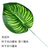 Caparazón de tortuga simulado de una sola pieza, cola escasa, hoja verde, hoja artificial única, decoración de jardín de infantes, decoración de boda, hoja de plástico