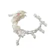 Pulsera de Cristal con Flor Pequeña y Mariposa, Nuevo Estilo Chino, Pulsera Súper de Hada, Joyería de Media Pulsera, Regalo al por Mayor para Mejores Amigas