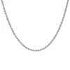 Colar de corda de cânhamo em prata de lei S925 estilo coreano minimalista versátil para homens e mulheres corrente de clavícula torcida em prata de lei ouro 18K atacado
