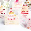 Amazon Feliz Cumpleaños Estéreo Pastel de Cumpleaños Tarjeta de Felicitación Creativa Floristería Bendición de Cumpleaños Mensaje Sencillo Tarjeta Pequeña