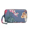 Venta al por mayor de fábrica nueva cartera monedero bolso femenino coreano estampado cartera bolso para teléfono móvil cartera de dama bolso de tela para correr