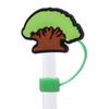 Gorra de paja creativa a prueba de polvo para proteger el medio ambiente, serie de red, manga de paja roja, cubierta de polvo de paja, Amazon en stock, venta al por mayor