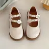 Zapatos de Niña Zapatos de Princesa de Charol con Temperamento para Niña Otoño 2025 Nuevo Moda Coreana Estilo Extranjero Zapatos de Moda de Cuero para Niñas