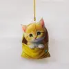 Transfronterizo Nuevo Acrílico Lindo Animal Decoración Colgante Pequeño Decoración del Hogar Gato Yak Ardilla Perro