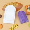 Roxo 2 Peças Espátula Removível para Superfície de Bolo de Fondant Raspador de Creme Ferramenta Artificial de Panificação DIY
