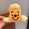 Clipe infantil outono e inverno sanrio cartoon plush menina hairpin clipe bonito tubarão menina hairpin cocar