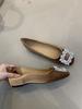 Sapatos femininos estilo fada suave, camada única, 2025, novo estilo francês, elegante, cetim, strass, sapatos de salto alto para a noite