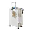 Maleta expandible con cremallera para mujer de 24 pulgadas, equipaje con apertura frontal, maleta de trolley para estudiantes, caja de contraseña de viaje de 20 pulgadas