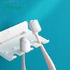 Estante para cepillos de dientes FaSoLa sin perforaciones para baño montado en la pared clip multiusos para limpiador facial almacenamiento en pared
