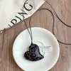 Colar Pingente Flor de Contas Estilo Étnico Novo Estilo Chinês Moda Retrô Elegante Corrente para Suéter Colar de Design de Nicho para Mulheres