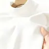 Capa base cálida de otoño e invierno, se puede usar como top exterior, De Rong, cuello semi-alto, unisex, manga larga, comercio exterior transfronterizo, camiseta de talla grande