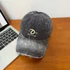Gorra de Béisbol Lavada Estilo Nuevo con Bordado de Letras Retro Americano, Sombrero para el Sol, Diseño de Moda Desgastado, Gorra de Pico Adelgazante para Mujer