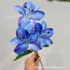 Lirio Hemerocallis Impreso en 3D Lirio Pequeño Artificial Decoración para el Hogar Boda Flores Artificiales Accesorios para Escaparates de Centros Comerciales Materiales Florales