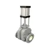 Válvula de descarga de mina neumática de cerámica de doble compuerta Z644TC-DN150 planta de energía planta de acero transferencia de cenizas