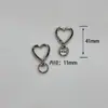 Hebilla de Corazón Accesorios de Ferretería para Bolsos de Hombre y Mujer Anillo de Transporte Colgante de Joyería Hebilla de Llavero Anillo de Resorte Flor Corazón