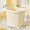Cubo de Baño de Plástico para Niños para Baño, Tina de Baño para Bebé, Cubo de Baño Engrosado para Bebé, Tina de Baño Grande para que los Niños se Sienten