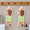 Toalla de Mano Dachshund Linda Bordada Dibujos Animados Colgable Toalla Pequeña Suave Absorbente Paño de Limpieza para Cocina Baño