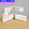 Mesa redonda manualidades mesa de arena modelo muebles pequeños adornos modelo mesa y silla miniatura mesa de comedor restaurante mesa mini silla