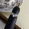 Anel Aberto de Pérola em Forma de Concha com Zircônia de Fileira Única para Mulheres, Estilo de Nicho de Luxo, Empilhável com Coroa, Anel Exquisito Personalizado para Dedo Indicador