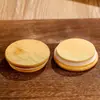 Frasco de Vidrio con Tapa Redonda de Bambú Frasco de Té de Alto Borosilicato Frasco de Almacenamiento de Granos Frasco de Cáscara de Mandarina Seca Almacenamiento Hermético Conservación Sellado