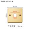 Placa de Base Cubierta Impermeable Dorada para Enchufe Caja Base Cubierta Protectora 86 Interruptor Enchufe Caja Oculta Cubierta Decorativa a Prueba de Polvo