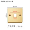 Accesorios para Tapones de Piso 86 Placa de Cubierta para Enchufe de Piso 120 Acero Inoxidable Cobre Total Impermeable Placa de Cubierta en Blanco Placa de Cubierta para Tapón de Piso 3